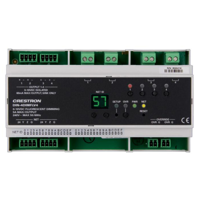 Crestron˼ DIN-4DIMFLV4  4·0-10Vģ